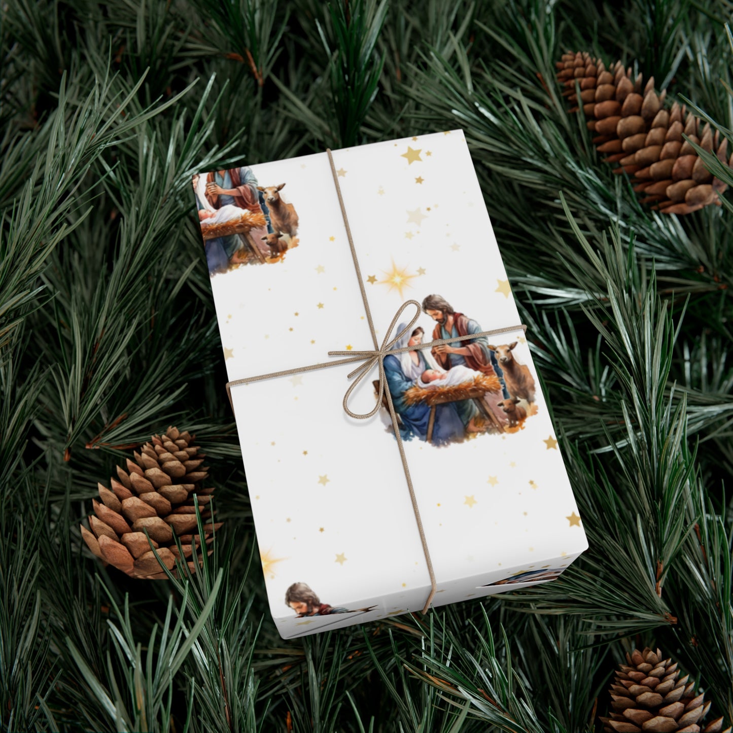 Nativity Gift Wrapping Paper - Fair Skin