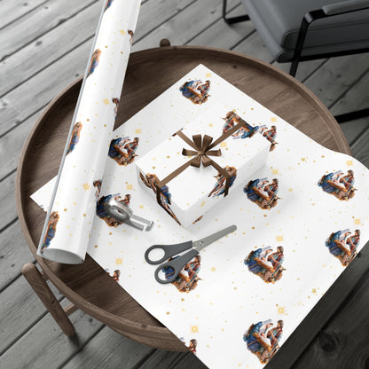 Nativity Gift Wrapping Paper - Fair Skin