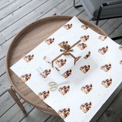 Nativity Gift Wrapping Paper - Dark Skin