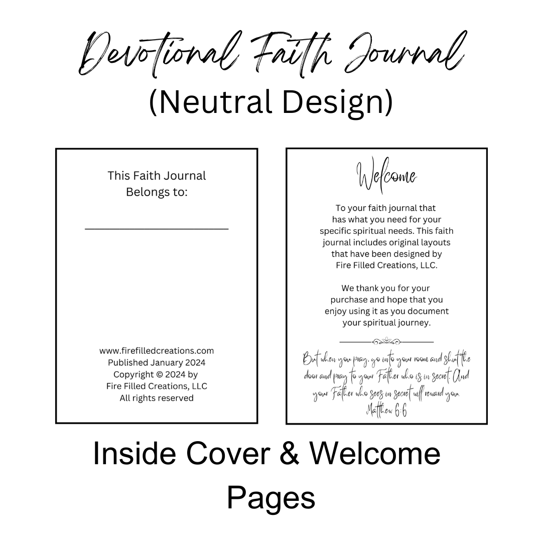 Devotional Faith Journal - Undated