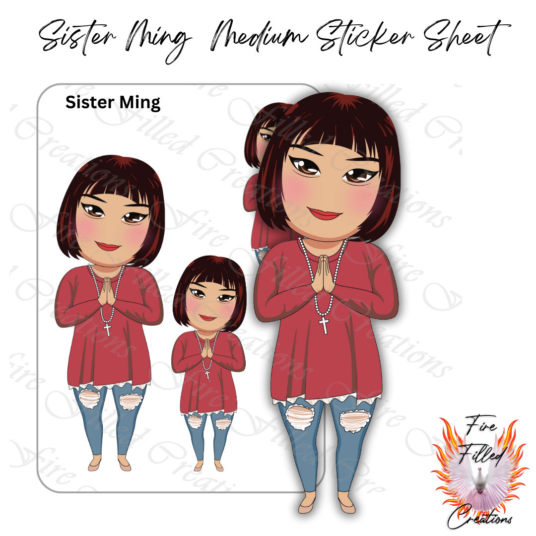Sister Ming Mini Faithful - Sticker Sheets and Die Cuts