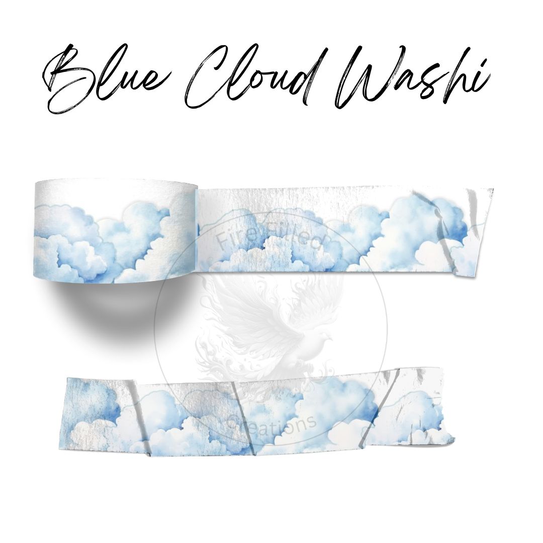 Blue Cloud Washi