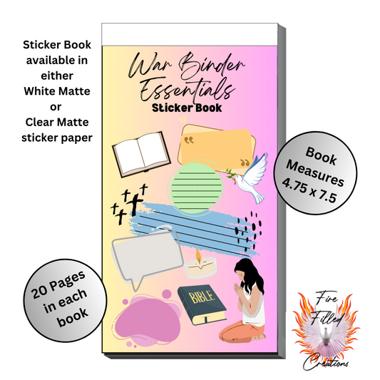 War Binder Essentials Sticker Book