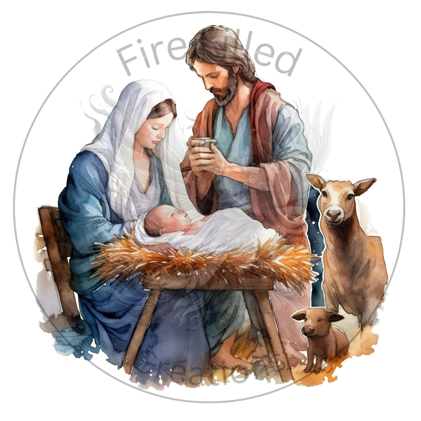 Nativity Gift Wrapping Paper - Fair Skin