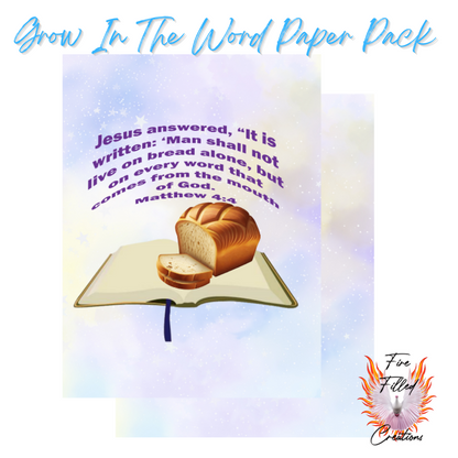 Grow In The Word - Paper Pack