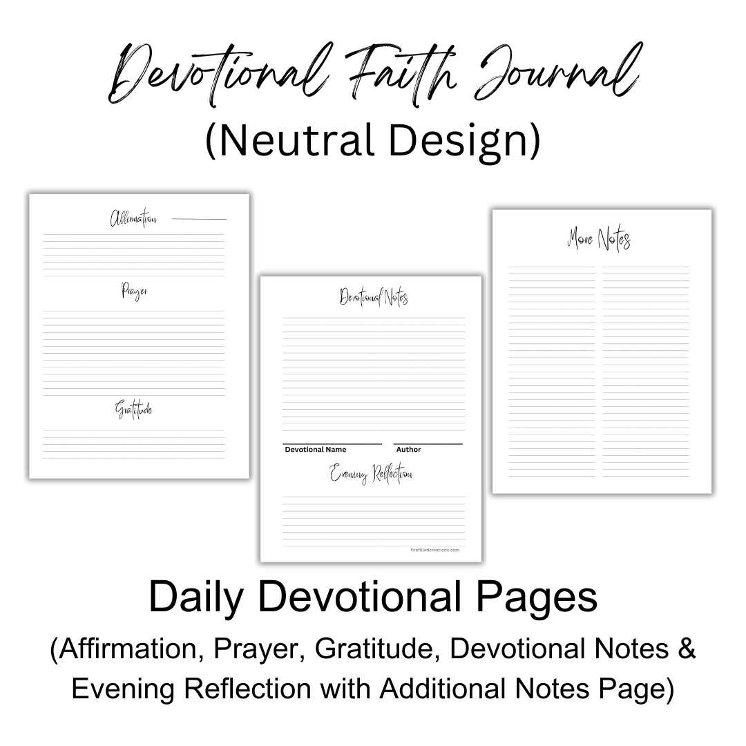 Devotional Faith Journal - Undated