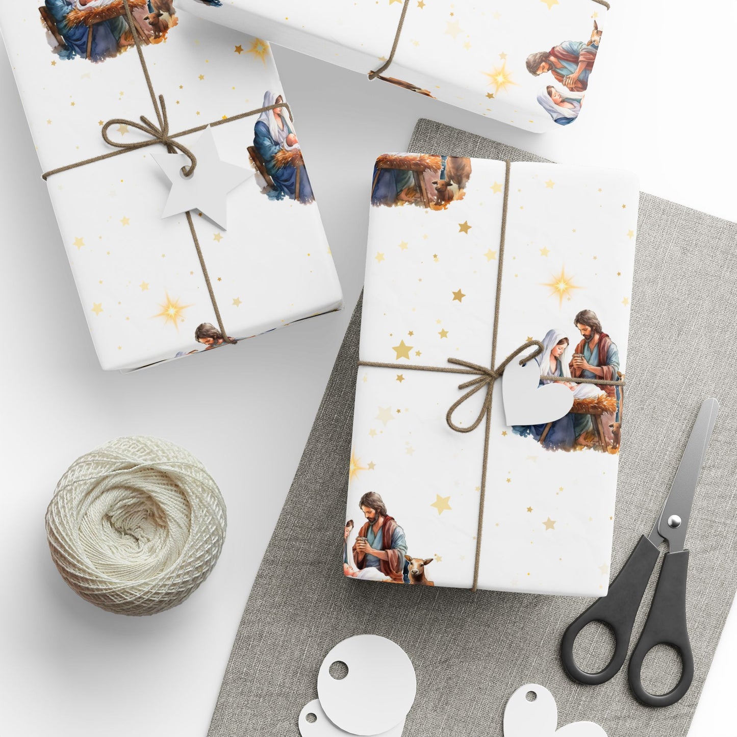 Nativity Gift Wrapping Paper - Fair Skin