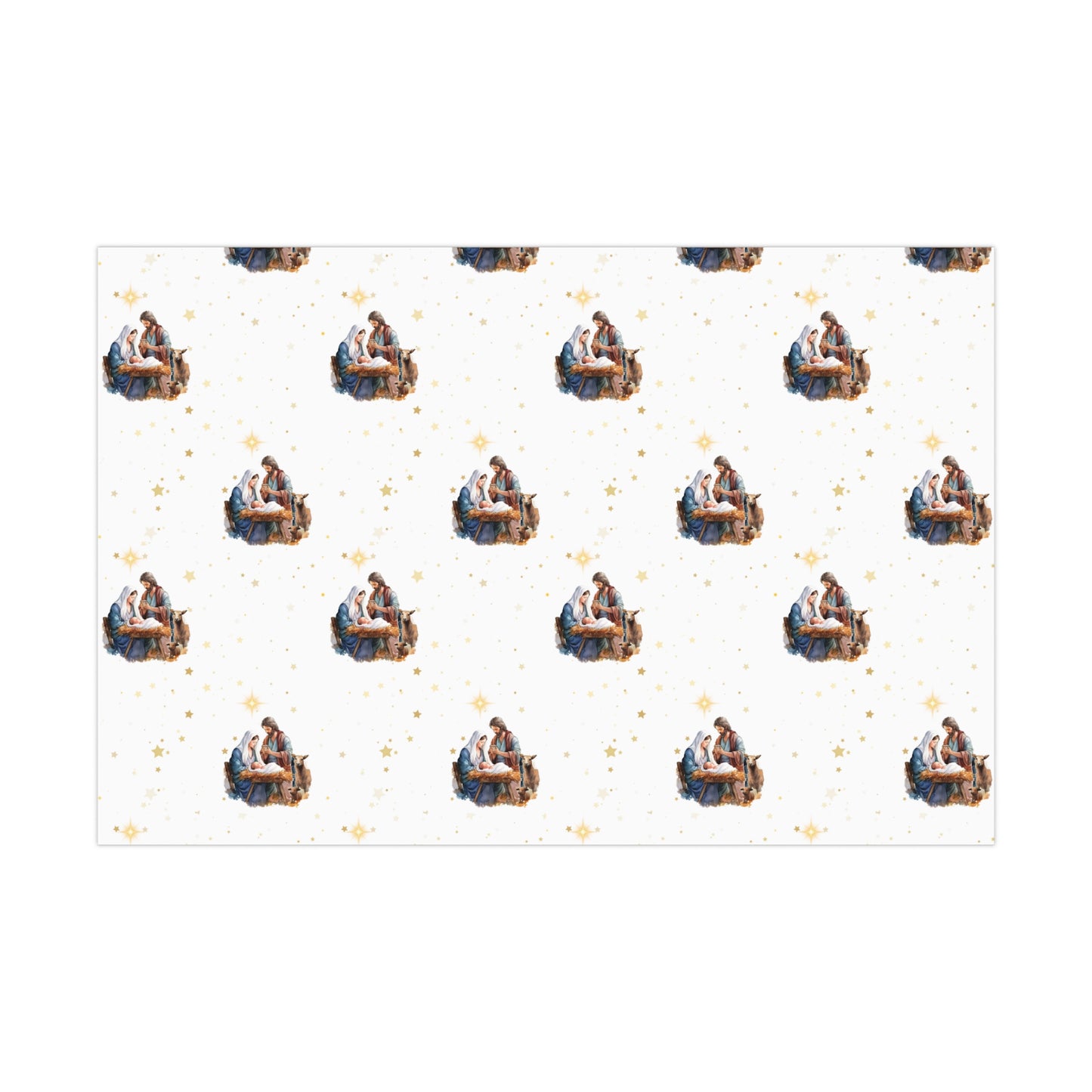 Nativity Gift Wrapping Paper - Fair Skin