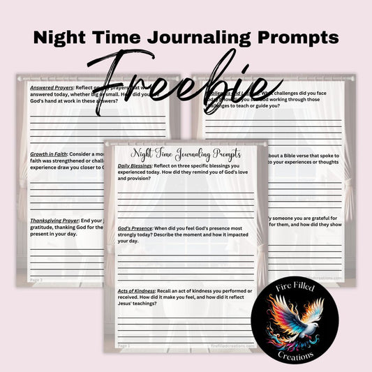 Night Time Journaling Prompts - Conference Freebie