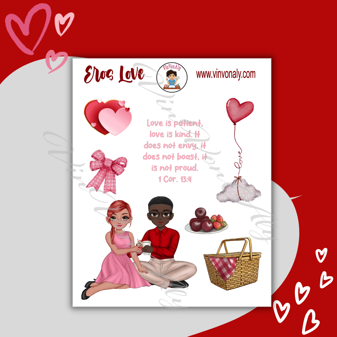 Eros Love - Sticker Sheet Set