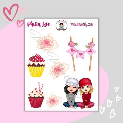 Philia Love - Sticker Sheet Set