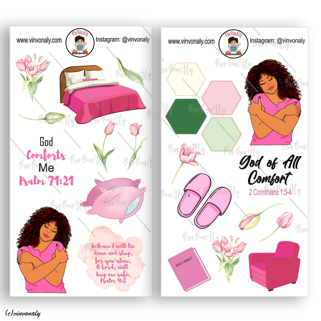 God of All Comfort Sticker Sheet Set