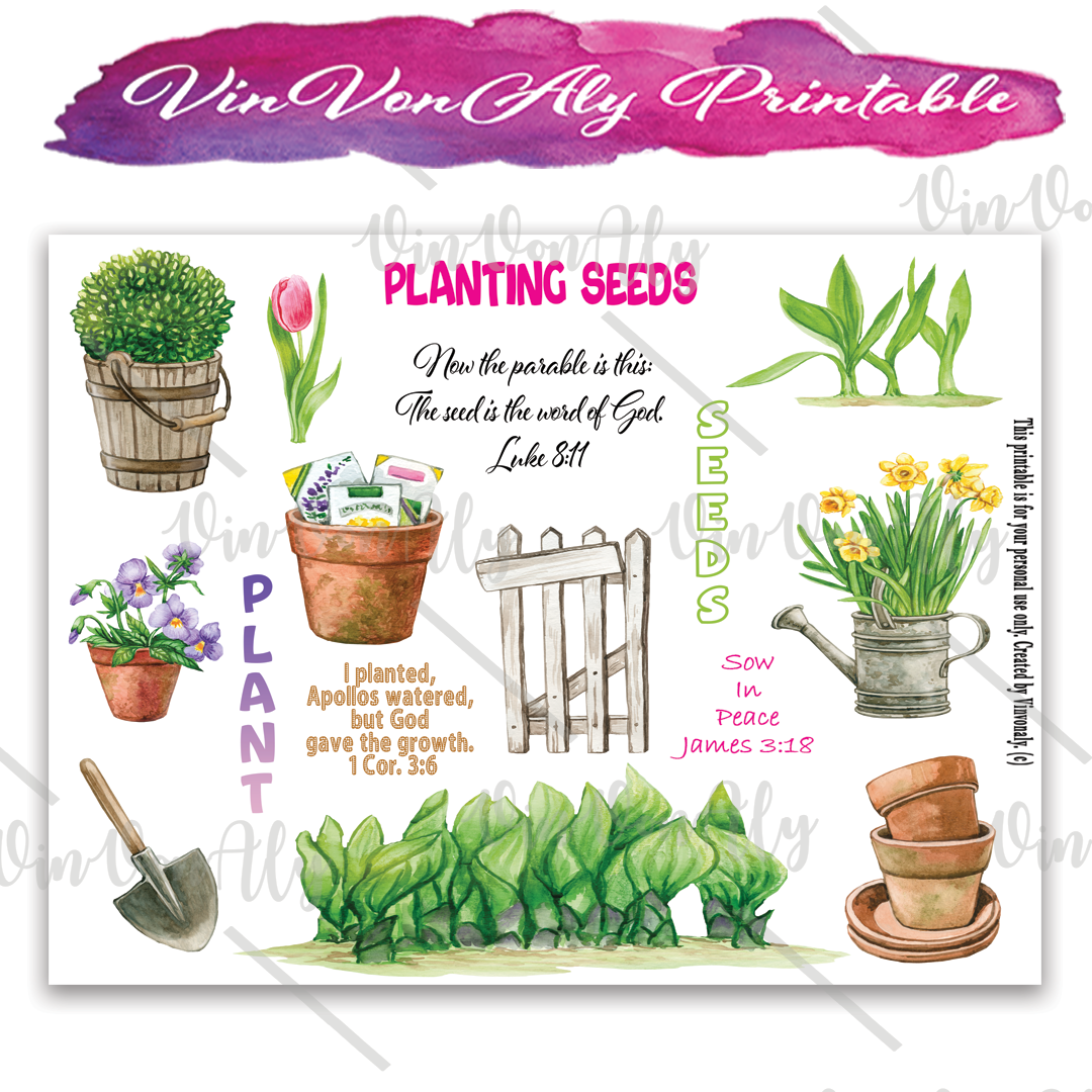 Planting Seeds - Printable