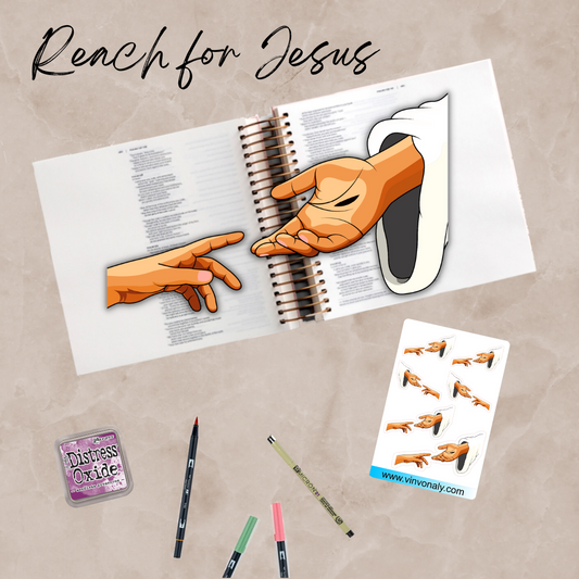 Reach for Jesus Sticker Sheet