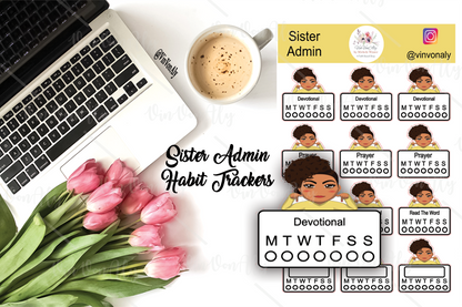 Sister Admin Mini Faithful - Habit Trackers