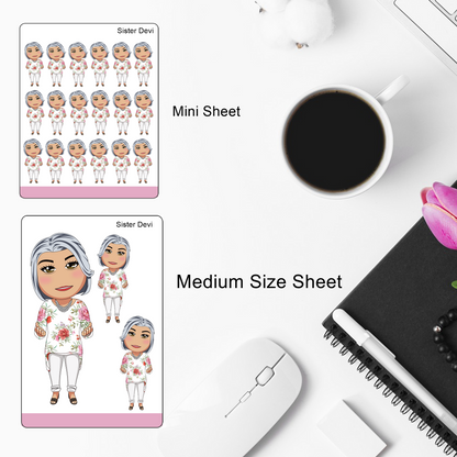 Sister Devi Mini Faithful - Sticker Sheets and Die cuts